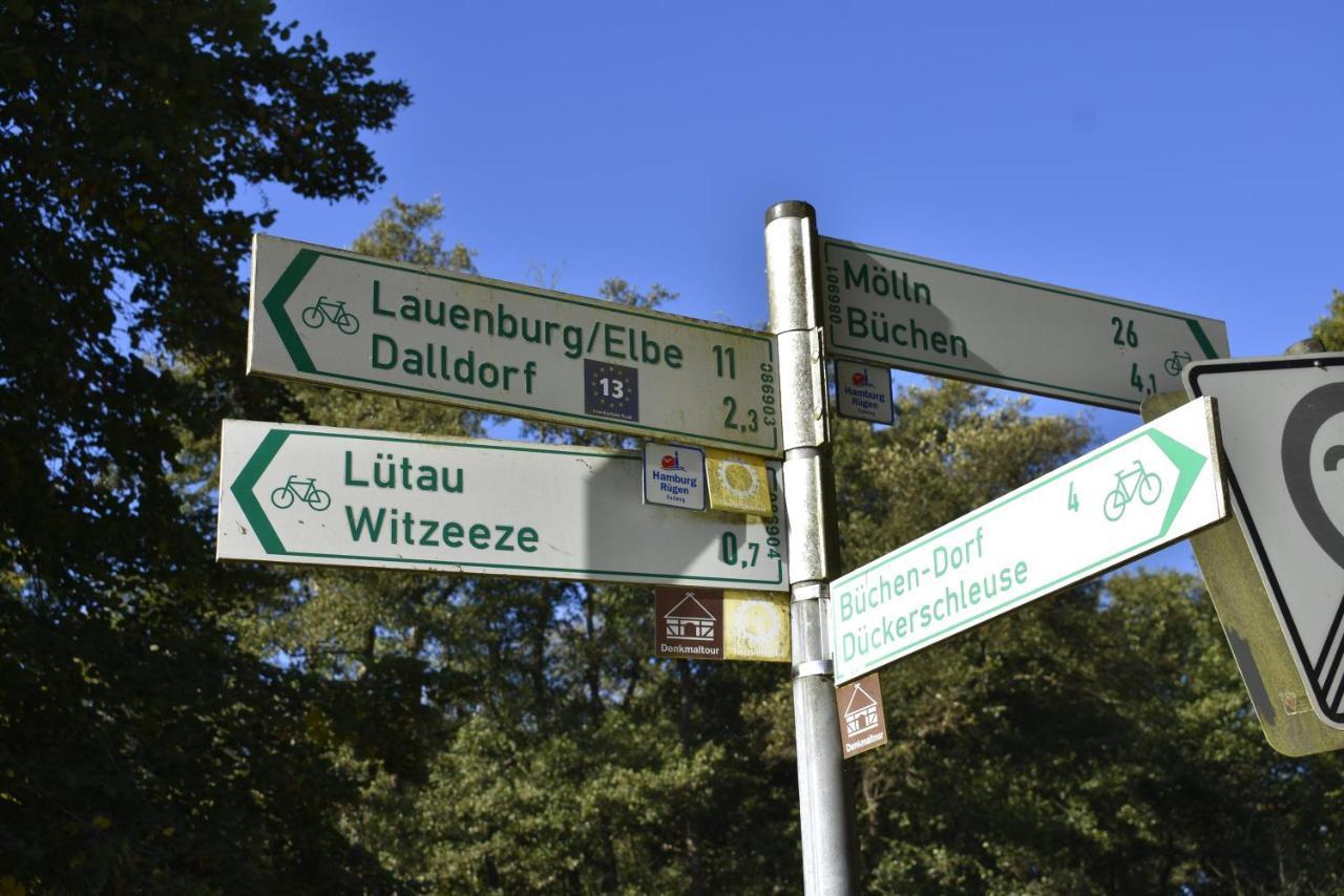 Pension Zur Schleuse Garni Am Elbe Luebeck - Kanal In Witzeeze Zewnętrze zdjęcie